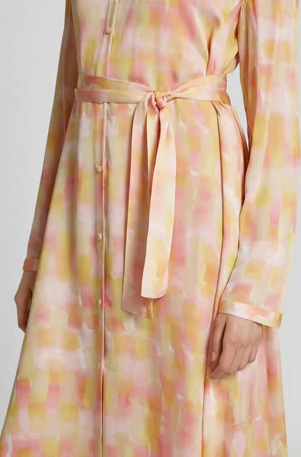 Armani Exchange Midi-jurk met strikceintuur