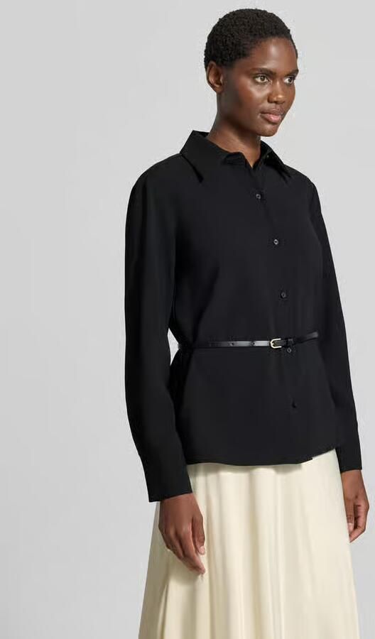 Armani Exchange Overhemdblouse met geïntegreerde riem - Foto 2