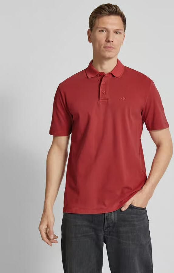 Armani Exchange Poloshirt met korte knoopsluiting - Foto 2