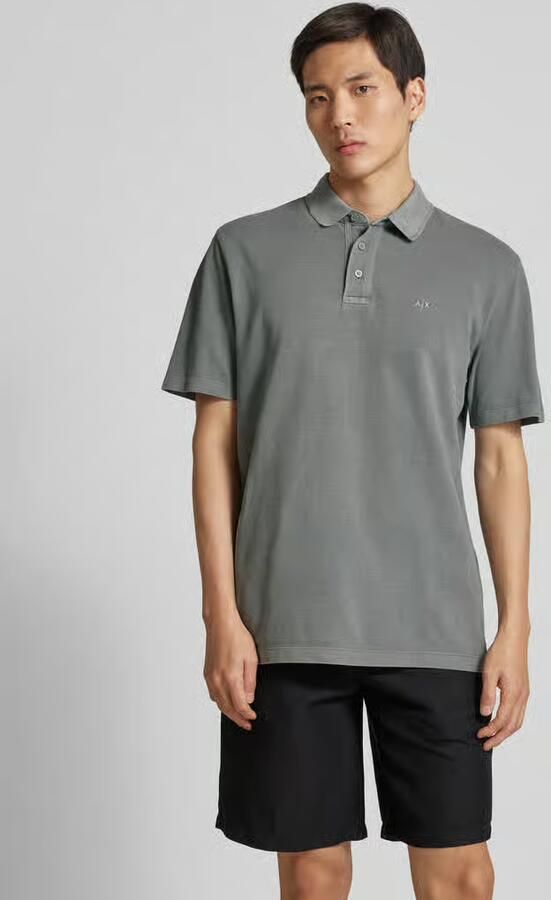 Armani Exchange Poloshirt met korte knoopsluiting - Foto 2