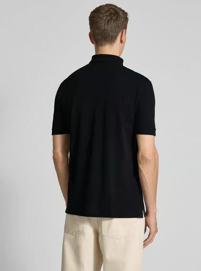 Armani Exchange Essentiële Zwarte Polo Shirt met Korte Mouwen Black Heren