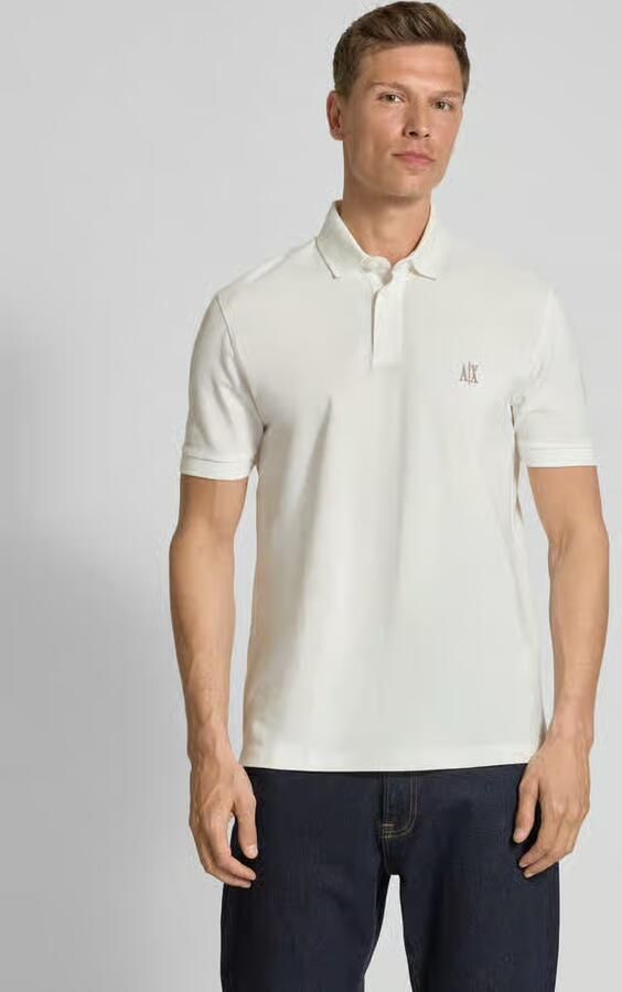Armani Exchange Polo shirt met korte mouwen White Heren - Foto 4