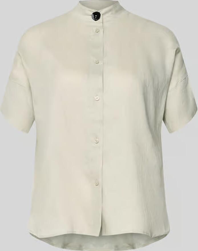 Armani Exchange regular fit blouse met opstaande kraag en knoopsluiting - Foto 2