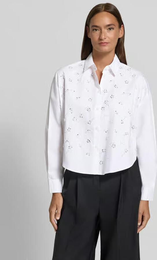 Armani Exchange regular fit blouse met pailletten - Foto 2