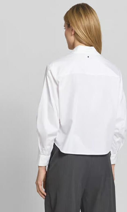 Armani Exchange regular fit blouse van katoen met ballonmouwen - Foto 3