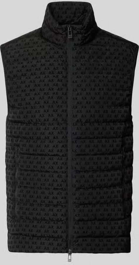 Armani Exchange Regular fit bodywarmer met eendendons en veren model 'PIUMINO'