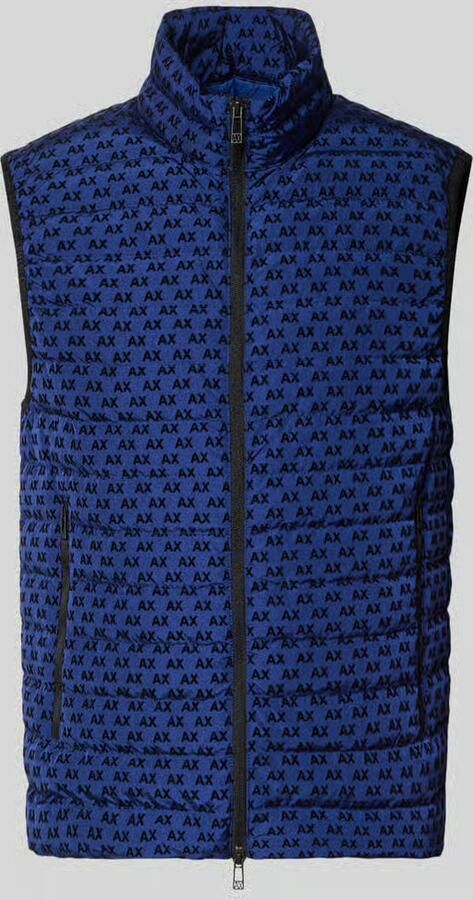 Armani Exchange Regular fit bodywarmer met eendendons en veren model 'PIUMINO'