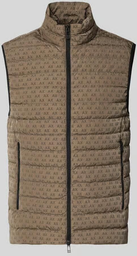 Armani Exchange Regular fit bodywarmer met eendendons en veren model 'PIUMINO'