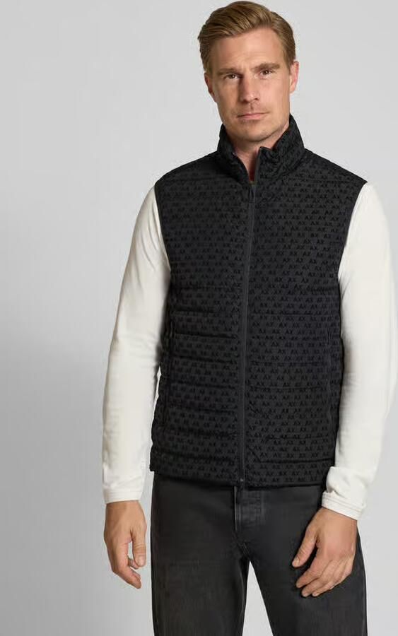 Armani Exchange Regular fit bodywarmer met eendendons en veren model 'PIUMINO' - Foto 3