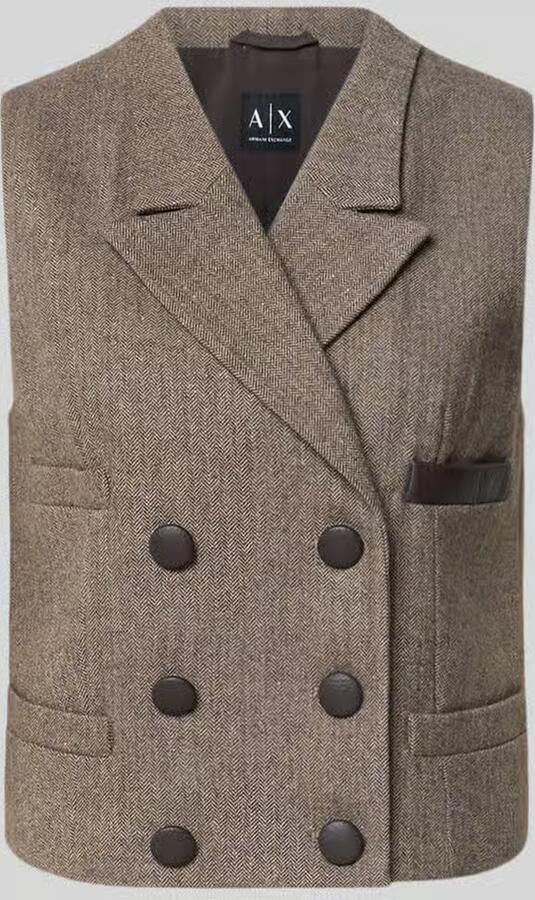 Armani Exchange Regular fit bodywarmer met reverskraag