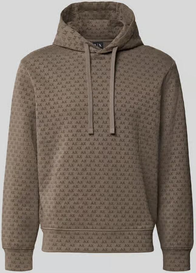 Armani Exchange regular fit hoodie van katoenmix
