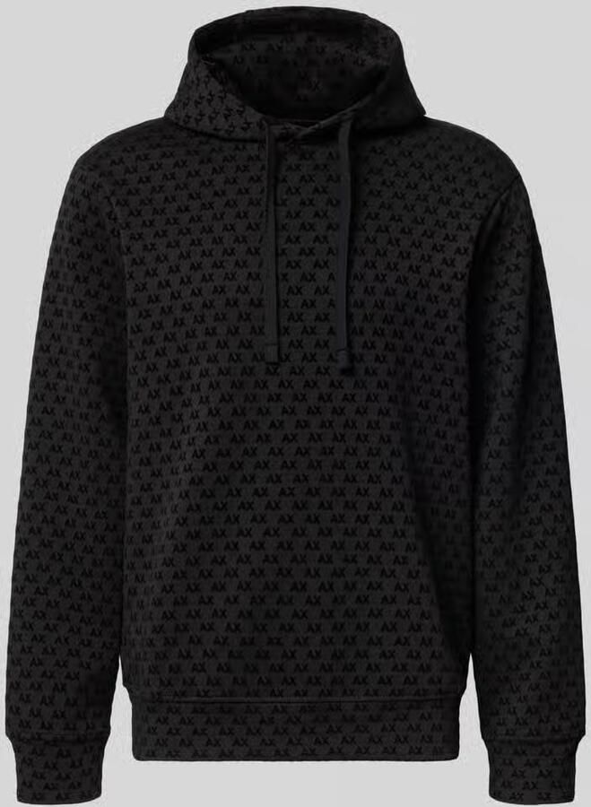 Armani Exchange regular fit hoodie van katoenmix