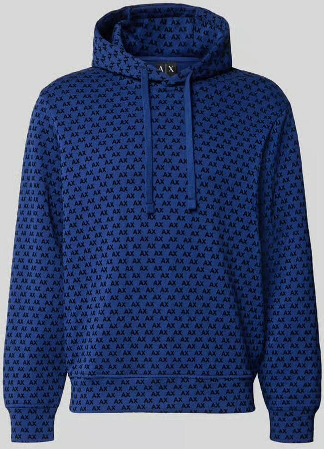 Armani Exchange regular fit hoodie van katoenmix