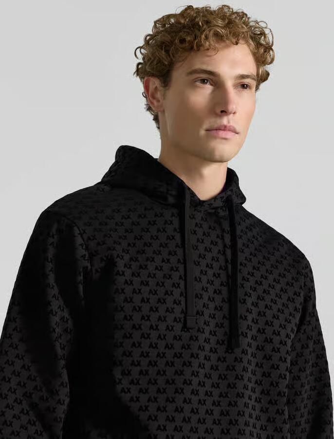 Armani Exchange regular fit hoodie van katoenmix - Foto 2