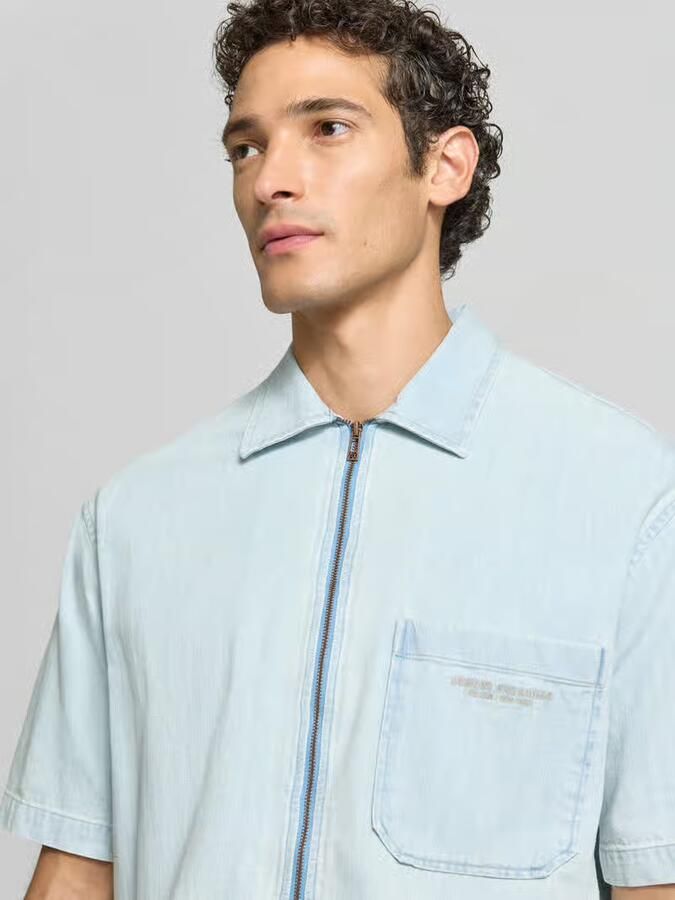 Armani Exchange Regular fit jeanshemd van puur katoen model 'CAMICIA'