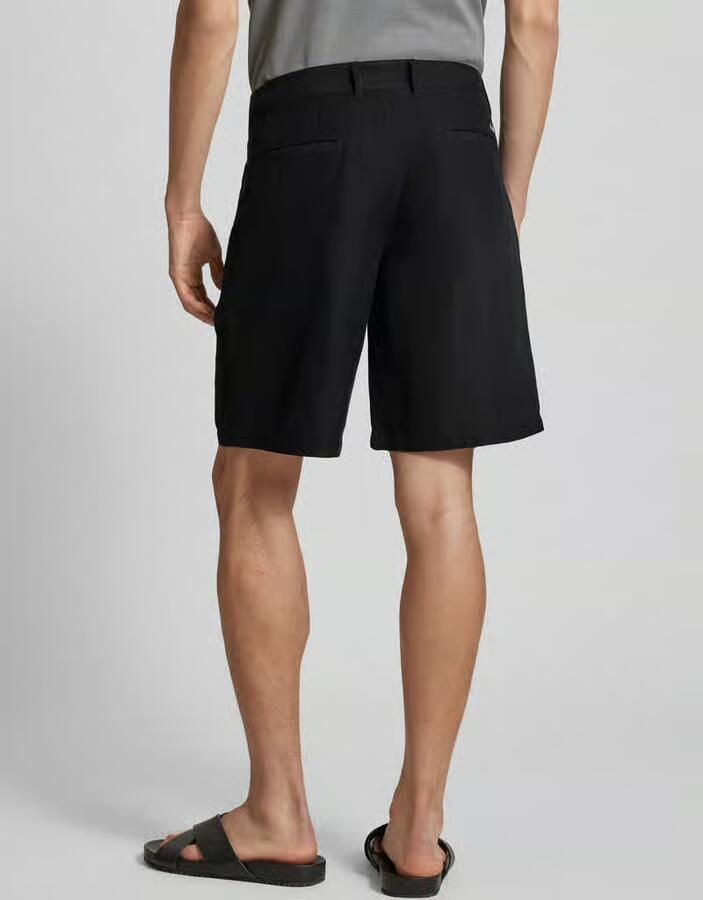 Armani Exchange Regular fit linnen bermuda met riemlussen - Foto 2