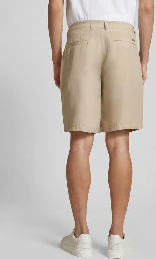 Armani Exchange Regular fit linnen bermuda met riemlussen - Foto 3