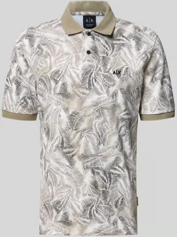 Armani Exchange regular fit poloshirt in allover-look met label-stitching - Foto 2