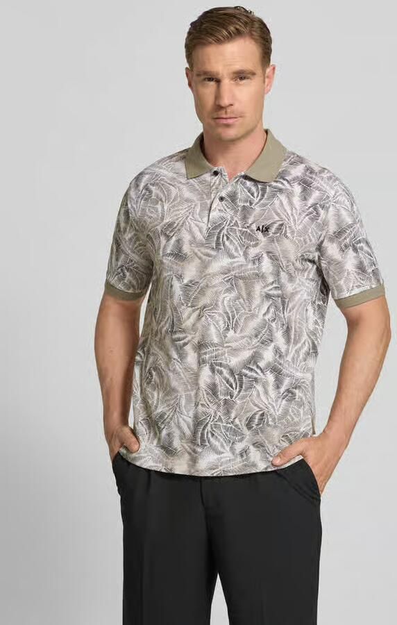 Armani Exchange regular fit poloshirt in allover-look met label-stitching - Foto 3