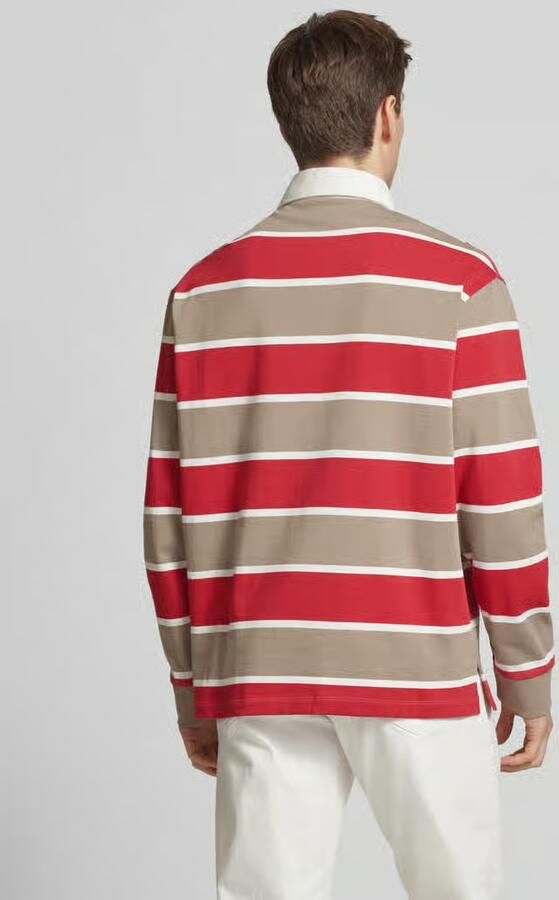 Armani Exchange Regular fit poloshirt in design met lange mouwen - Foto 3
