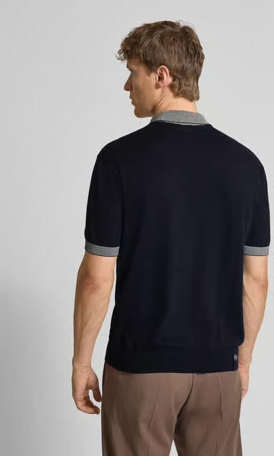 Armani Exchange Regular fit poloshirt met contrastgarnering