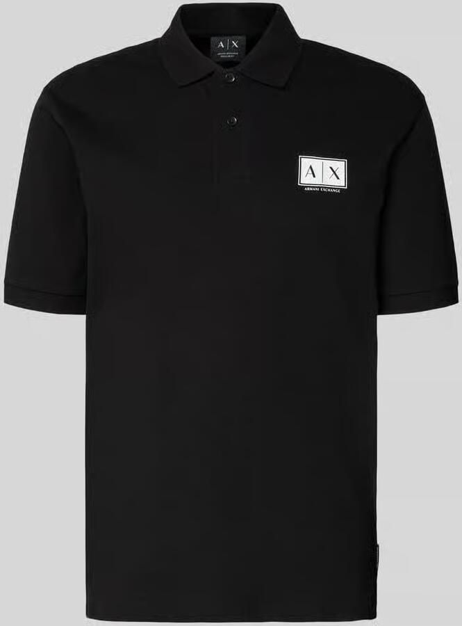 Armani Exchange regular fit poloshirt met knoopsluiting - Foto 2