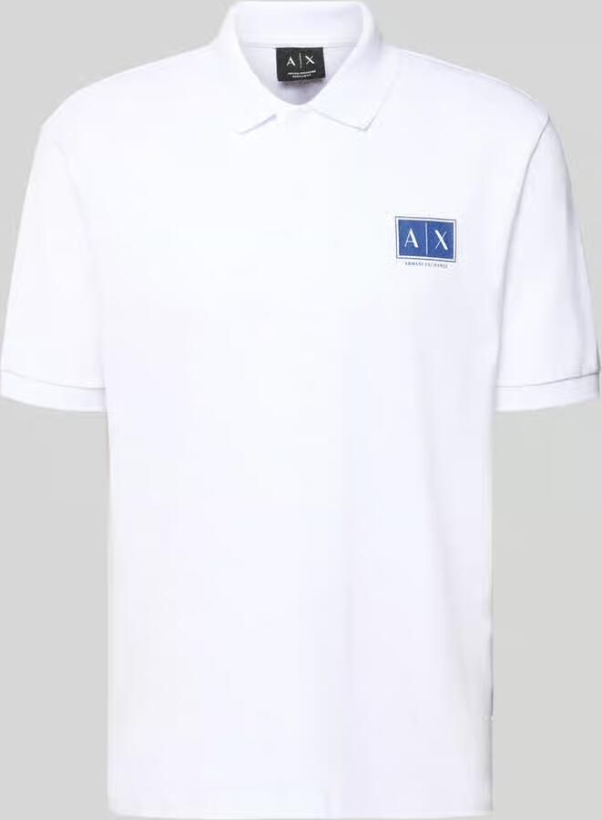 Armani Exchange regular fit poloshirt met knoopsluiting - Foto 2