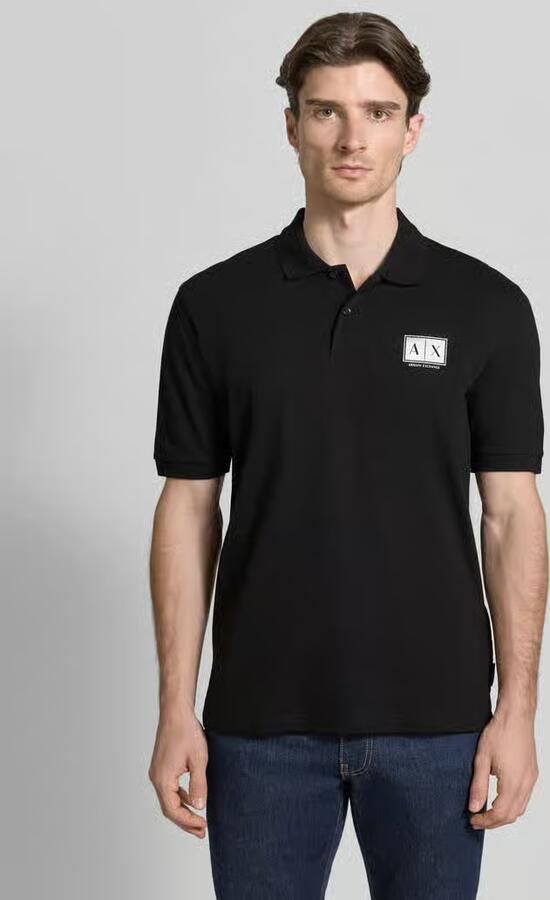 Armani Exchange regular fit poloshirt met knoopsluiting - Foto 3