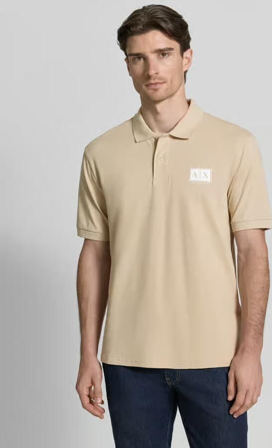 Armani Exchange regular fit poloshirt met knoopsluiting - Foto 4