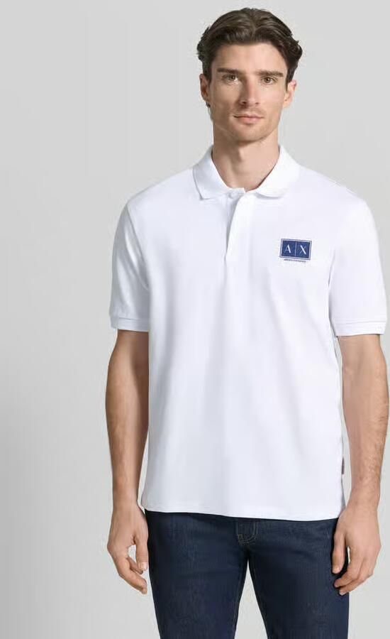 Armani Exchange regular fit poloshirt met knoopsluiting - Foto 3