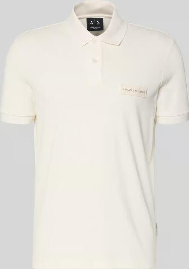 Armani Exchange regular fit poloshirt met labeldetail - Foto 2