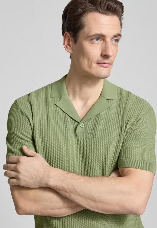 Armani Exchange Regular fit Poloshirt met Reverskraag en V-hals - Foto 2