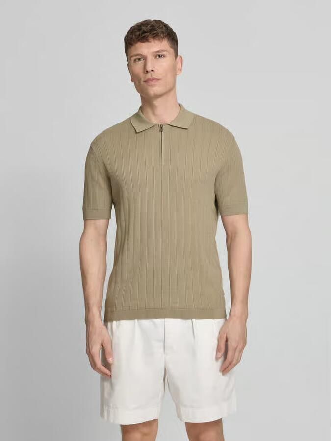 Armani Exchange regular fit poloshirt met ritssluiting - Foto 2