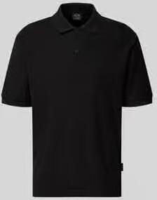 Armani Exchange regular fit poloshirt met structuurpatroon