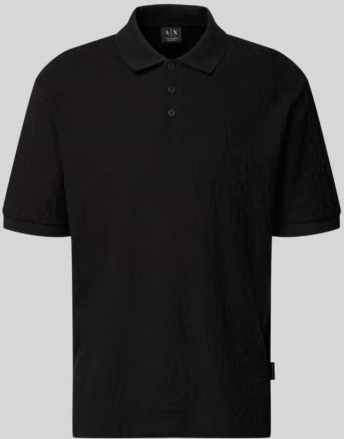 Armani Exchange regular fit poloshirt met structuurpatroon - Foto 2