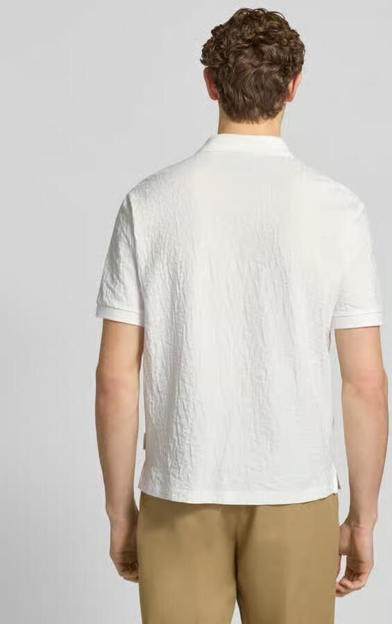 Armani Exchange regular fit poloshirt met structuurpatroon