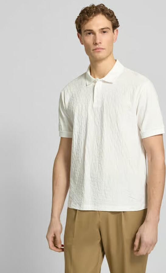 Armani Exchange regular fit poloshirt met structuurpatroon - Foto 4