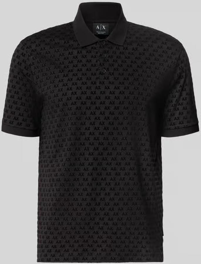 EAX Polo Shirt Korte Mouw Polo shirt met standaard logo-patroon