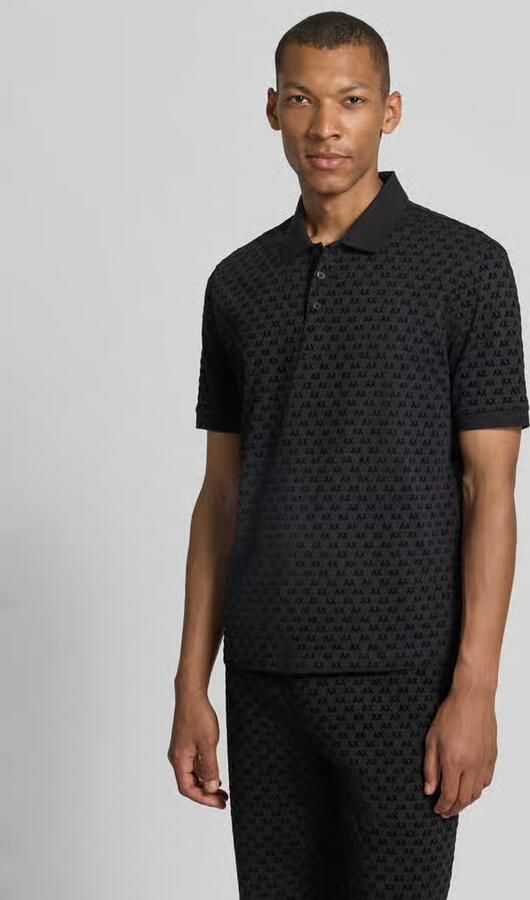 EAX Polo Shirt Korte Mouw Polo shirt met standaard logo-patroon - Foto 4