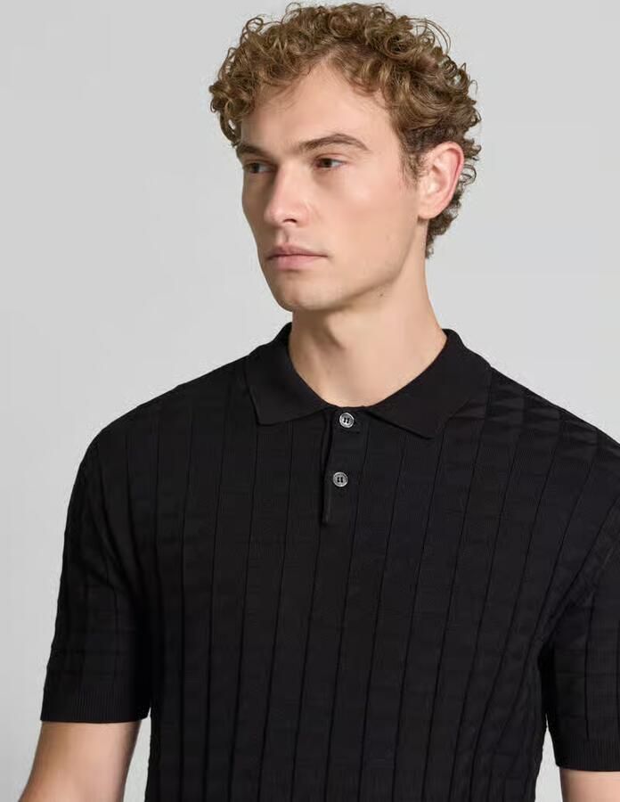 Armani Exchange Regular Fit poloshirt van viscosemix model 'Maglia' - Foto 2