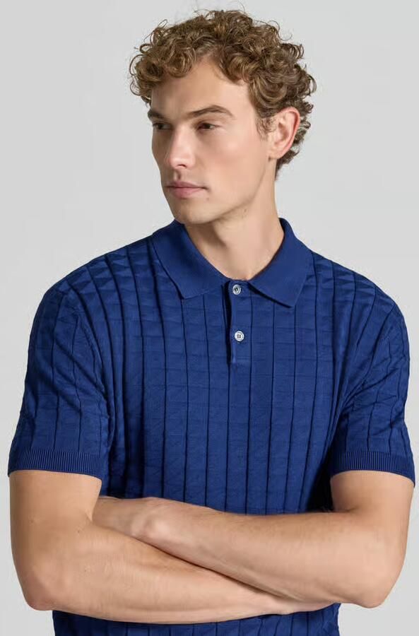Armani Exchange Regular Fit poloshirt van viscosemix model 'Maglia' - Foto 2