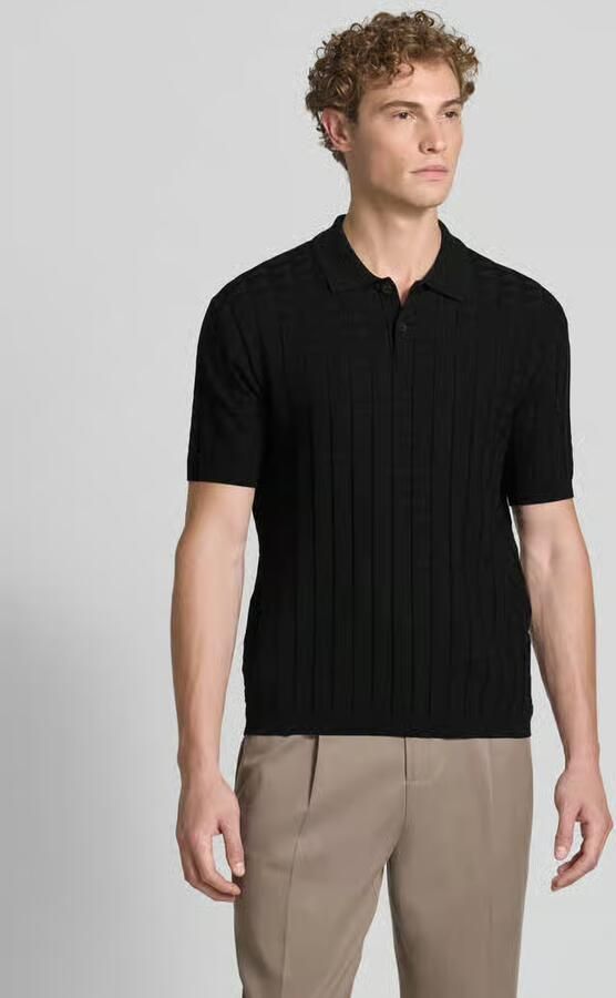 Armani Exchange Regular Fit poloshirt van viscosemix model 'Maglia' - Foto 3