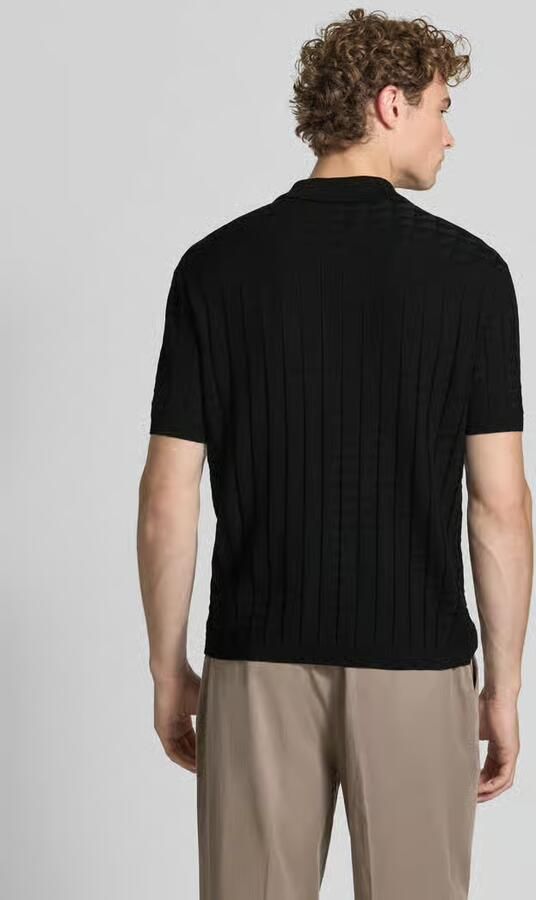 Armani Exchange Regular Fit poloshirt van viscosemix model 'Maglia'