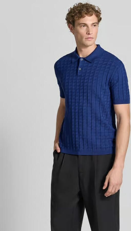 Armani Exchange Regular Fit poloshirt van viscosemix model 'Maglia' - Foto 3