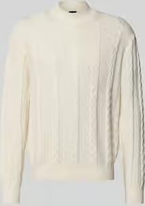 Armani Exchange Regular fit pullover met scheerwol