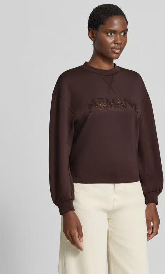 Armani Exchange Regular fit pullover van viscosemix - Foto 2
