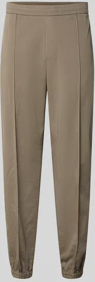 Armani Exchange regular fit stoffen broek van viscosemix met elastische band - Foto 2