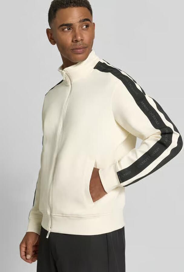 Armani Exchange Regular fit sweatjack van katoenmix model 'Felpa' - Foto 2