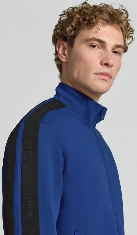Armani Exchange Regular fit sweatjack van katoenmix model 'Felpa' - Foto 2