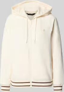 Armani Exchange regular fit sweatjack van viscosemix met gestikt logo - Foto 2